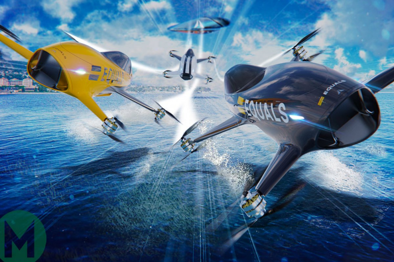 Dünyanın ilk uçan yarış aracı Airspeeder Mk3 havalandı